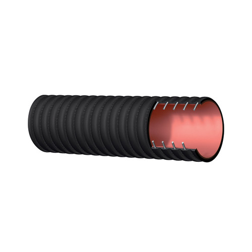 Kuriyama The Boomer™ T704HA 3 in. Corrugated Industrial Sewer Vacuum Hose - Hose Only - 100 ft.