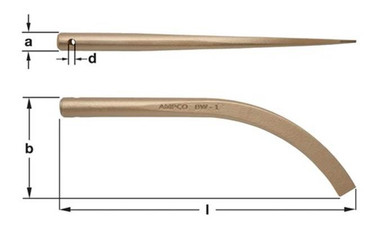 Wedge, Banana 13" OAL,- Non-Sparking, Non-Magnetic BW-1