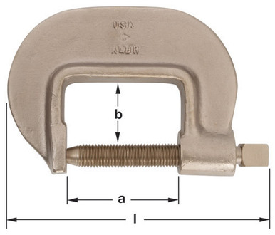 Clamp 3/4x3/4" Opening - Non-Sparking, Non-Magnetic C-30-1