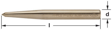 Punch Center 3/4, 6-1/4" OAL - Non-Sparking, Non-Magnetic P-1295
