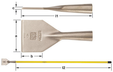Scraper, 5x2-1/2" Blade Only - Non-Sparking, Non-Magnetic S-22