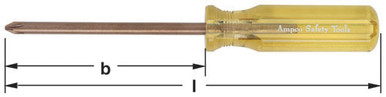 Screwdriver Phillips #1 - Non-Sparking, Non-Magnetic S-1099A