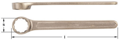 Wrench, Box End 50mm - Non-Sparking, Non-Magnetic 4456