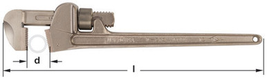 Jaw Insert for W-215 & W-215AL - Non-Sparking, Non-Magnetic W-215-1B