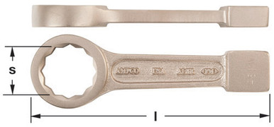 Wrench, Strike 12pt Box 47mm - Non-Sparking, Non-Magnetic WS-47