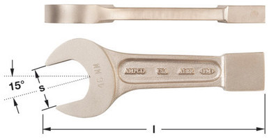 Wrench, Striking Open 14mm - Non-Sparking, Non-Magnetic WSO-14