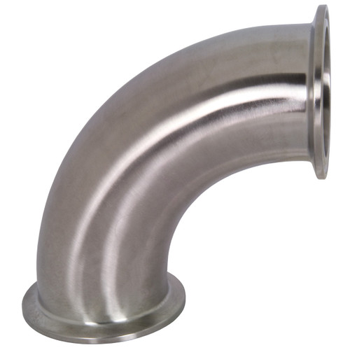 Dixon Sanitary B2CMP-R150 1 1/2 in. Stainless Steel 90° Clamp Elbow