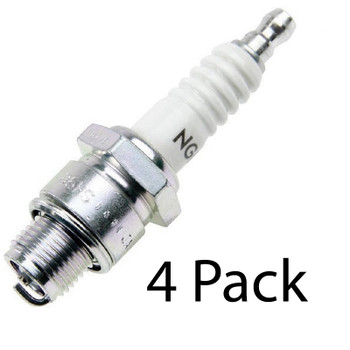 NGK 4 Pack of Genuine OEM Standard Spark Plugs - B7HS-10-4PK