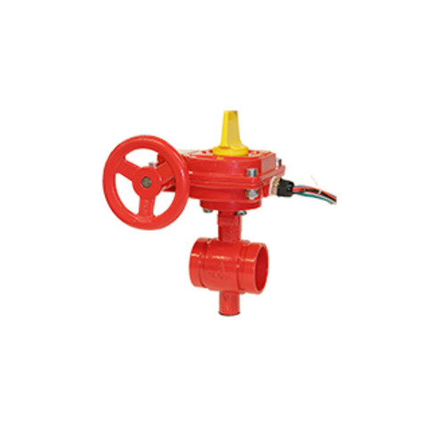 Titan Flow Control BF BF77UG-DEE 3 in. 300 WOG Ductile Iron Grooved End Butterfly Valve - UL/FM Approved (Fire Protection)