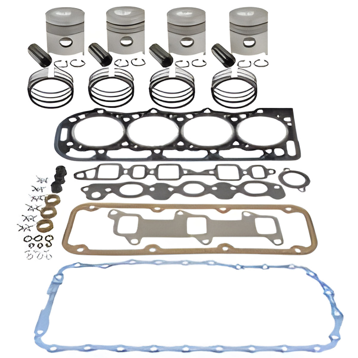 Tru-Power Basic In-Frame Engine Overhaul Kit - Standard Bore for Ford 6600, 6610, 6700, 6710, 268 Diesel