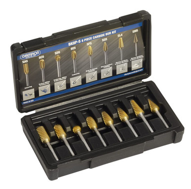 Industrial Series 8 Piece 1/2? Bur Kit in Plastic Case BK8P-5 (Qty. 1)
