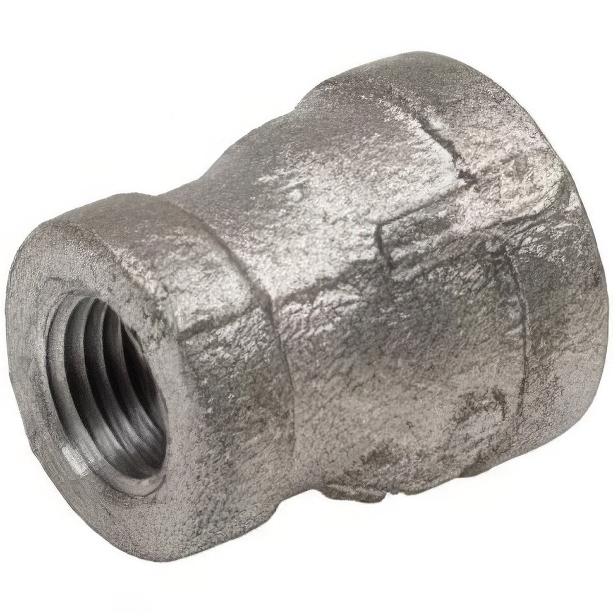 3/8 INCH X 1/4 INCH FNPT X FNPTBLACK IRON REDUCER COUPLING