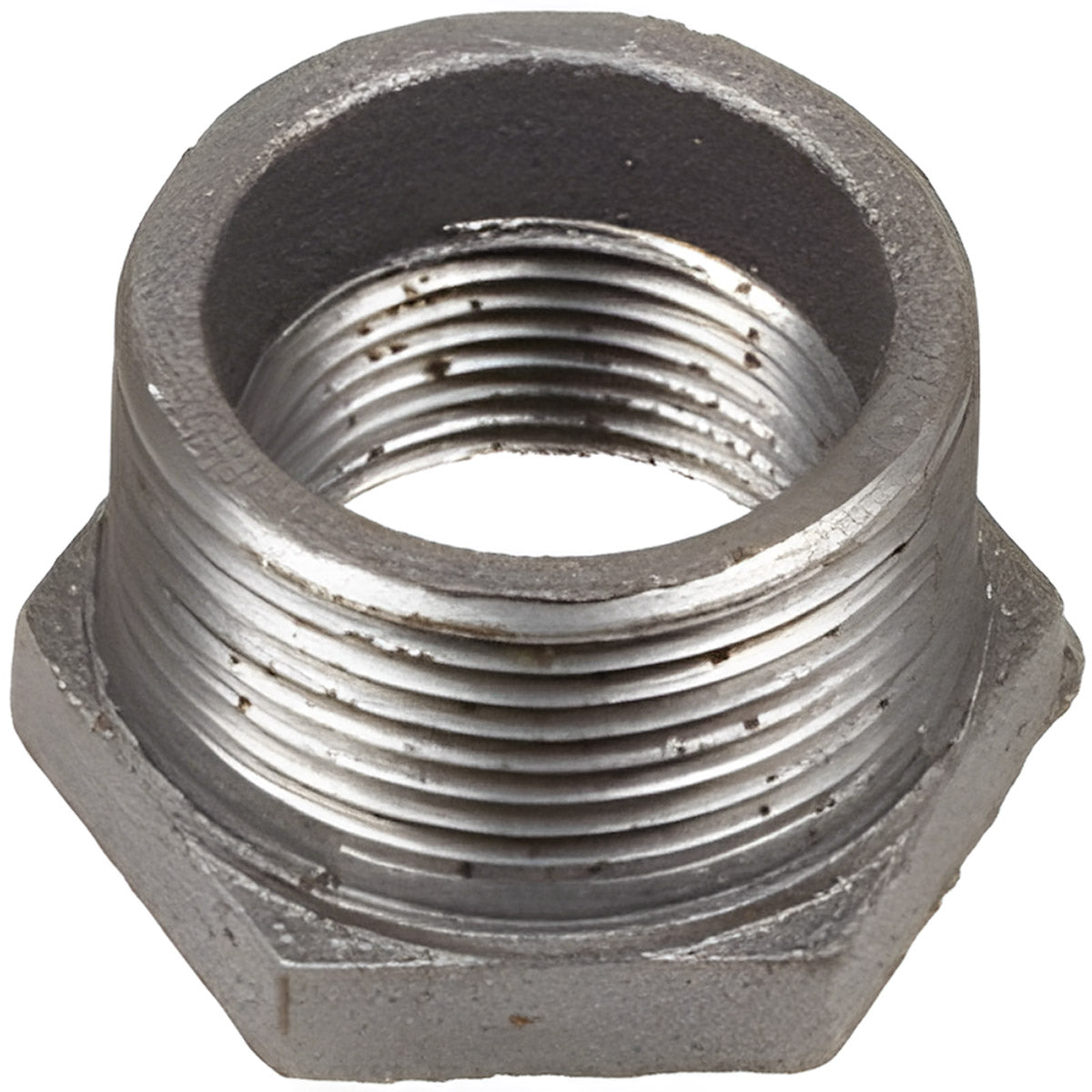 1/2 INCH X 3/8 INCH MNPT X FNPTBLACK IRON HEX BUSHING