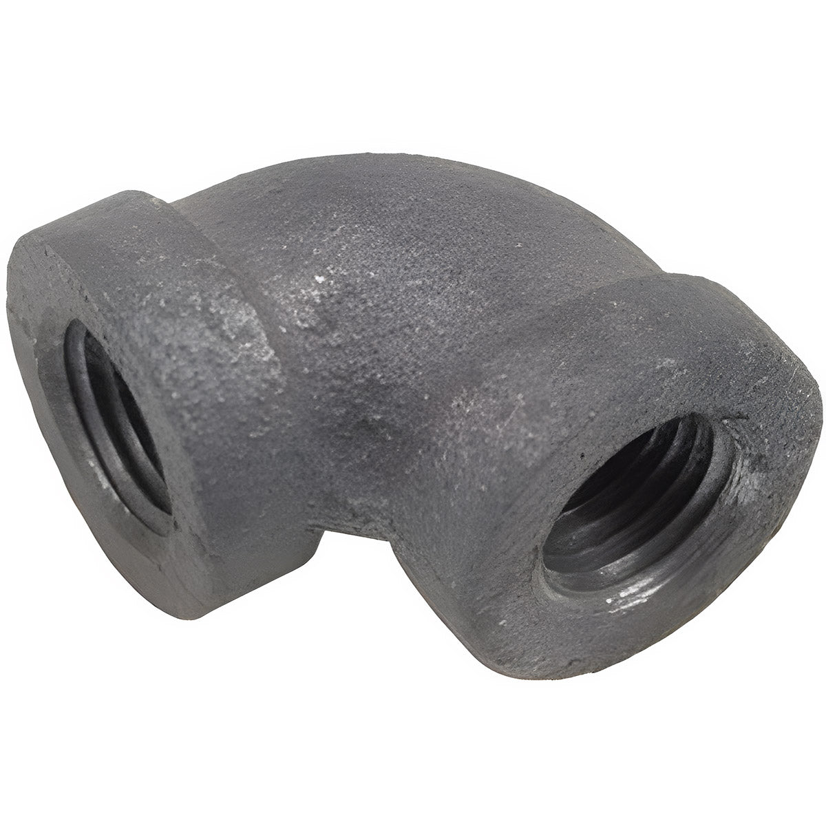 1/2 INCH X 1/2 INCH FNPT X FNPTBLACK IRON ELBOW - 90