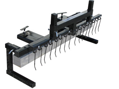 Bluetang 86" Forklift Magnetic Sweeper with Debris Digging Rake BT86