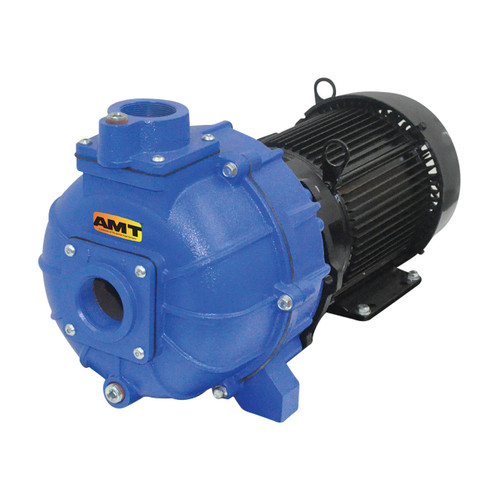 AMT 2 in. NPT Cast Iron Self-Priming High Pressure Pump, 10 HP Three Phase Motor