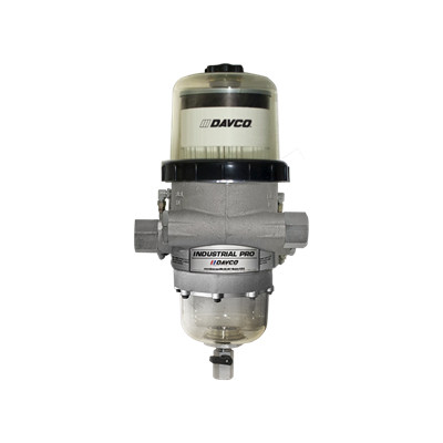 DAVCO Industrial Pro Short Single Fuel Filter/Water Separator, 1-1/4 in. NPTF,300 GPH