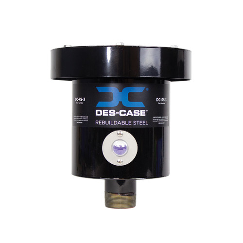 Des-Case DC-RS-3 2 in. NPT Rebuildable Steel Breather - 3 lbs. Silica Gel