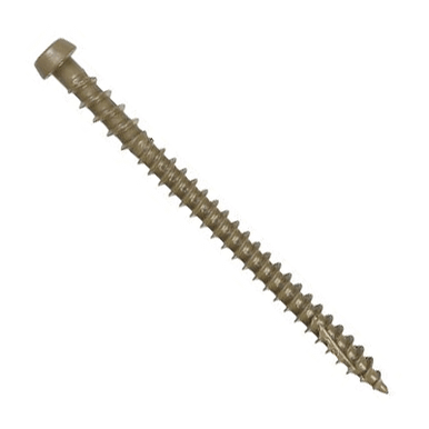 Simpson Strong Tie #10 x 2-3/4" Deck Drive DCU Composite Deck Screws, Brown 05 (1750/Pkg.) #DCU234BR05MB