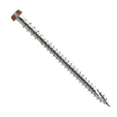 Simpson Strong Tie #10 x 2-3/4" Deck Drive DCU Composite Deck Screws, 316 Stainless Steel, Tan 01 (350/Pkg.) #DCU234P316TN01
