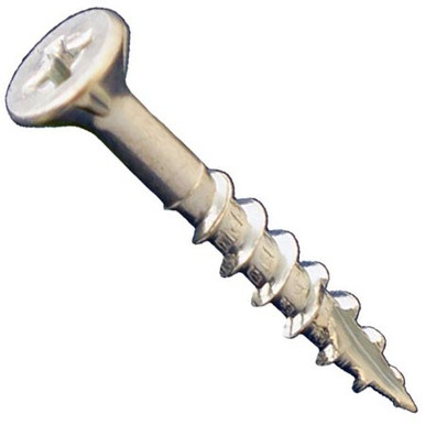 #8 x 1-1/4" Daggerz Dagger-Lok Phillips Flat w/Nibs Type 17 Coarse Wood Screws Zinc (7,500/Bulk Pkg.)
