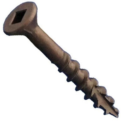 #8 x 2" Daggerz Dagger-Lok Square Flat w/Nibs Type 17 Coarse Wood Screws Lubricized (3,500/Bulk Pkg.)
