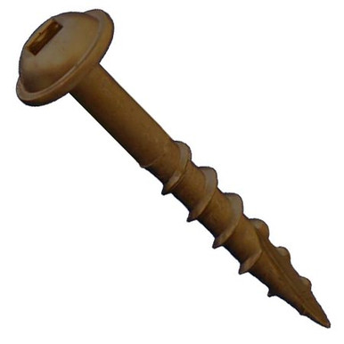 #8 x 1-1/2" Daggerz Square Round Washer Head Type 17 Coarse Wood Screws Lubricized (5,000/Bulk Pkg.)