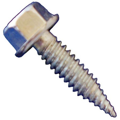 #10 x 3/4" Daggerz Unslotted Hex Washer Head Dagger-Zip Screws Zinc (5000/Bulk Pkg.)