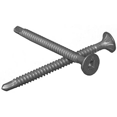 Simpson Strong-Tie #8 x 1 5/8" Self-Drilling Fiber-Cement Screws, Wafer Head, Square, 410 Stainless Steel (100/Pkg) #F08T162WDC