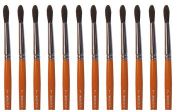 Wooster Genuine -7 Camel Watercolor Artist Paintbrush 12-Pack, F1624-7-12PK