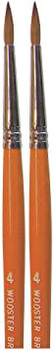 Wooster Genuine #4 Red Sable Watercolor Pointed Artist Paintbrush 2-Pack # F1627-4-2PK