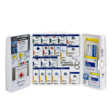 50 Person Large Plastic SmartCompliance First Aid Cabinet with Medications 1000-FAE-0103
