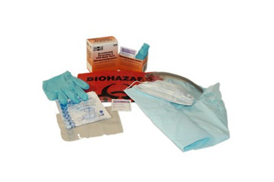 8 Piece Blood borne Pathogen (BBP) Apparel Pack with CPR Mask 21-755