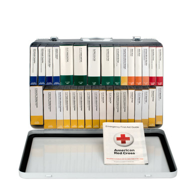 36 Unit First Aid Kit, Metal Case 243-AN