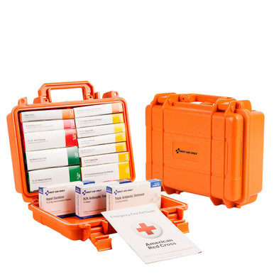 16 Unit First Aid Kit, ANSI A, Waterproof Case 90029
