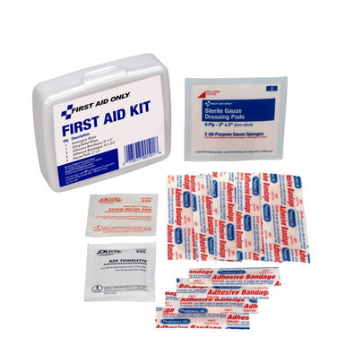 Personal First Aid Kit, 13 Piece, Plastic Case 90101
