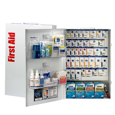 200 Person XXL Metal SmartCompliance First Aid Cabinet With Medication 90832