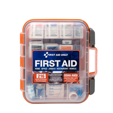 50 Person ANSI A+ 216 Piece First Aid Kit, Plastic 91064