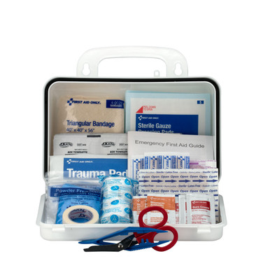 10 Person OSHA Contractor First Aid Kit, Plastic Case 9300-10P