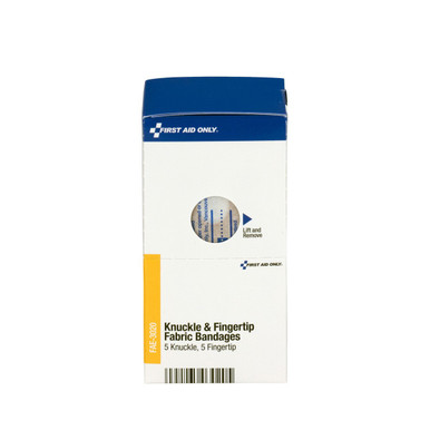 SmartCompliance Refill 5 Knuckle & 5 Fingertip Fabric Bandages, 10 Per Box FAE-3020