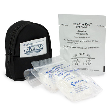 CPR Mask, 4 Gloves, 1 Wipe Mini Backpack M5107