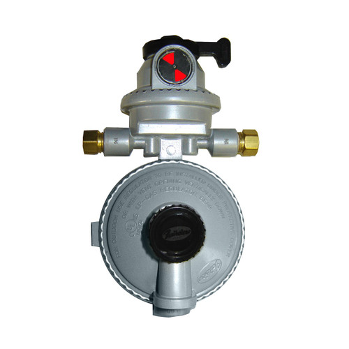 Fairview Fittings GR-9984 1/4 in. Female Inverted Flare x 3/8 in. FPT Low Pressure Two Stage Automatic Changeover Regulator