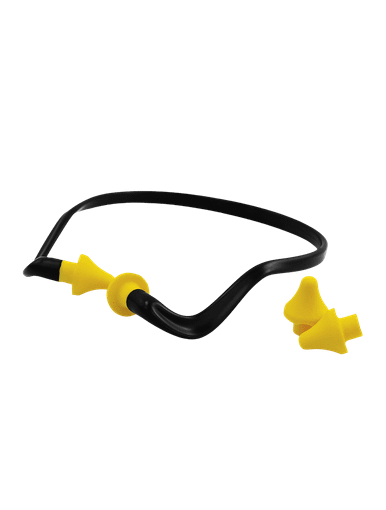 Bullhead Safety Hearing Protection Lightweight Banded NRR 22 db Earplugs - 10ct/box, #HP-BF1