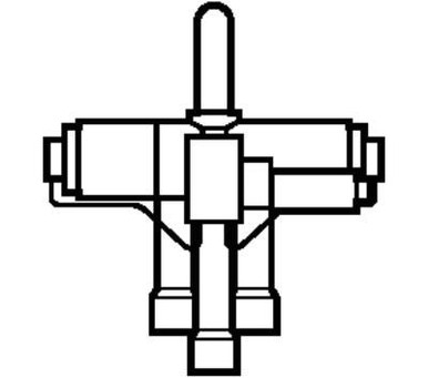 061L1152 Danfoss 4-way reversing valve, STF