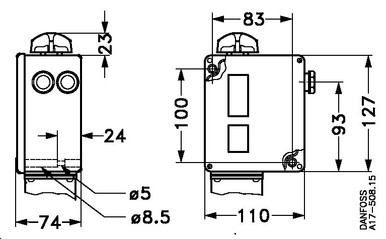017-140866 Danfoss Pressure switch, RT5