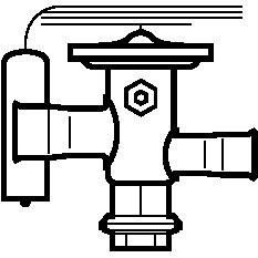 068U2332 Danfoss Thermostatic expansion valve, TUA