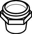 014L0005 Danfoss Sight glass socket, SGP 3/4 RX