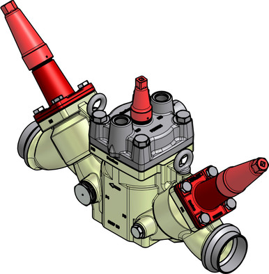 027L6521 Danfoss Valve station, ICF 65-3-41