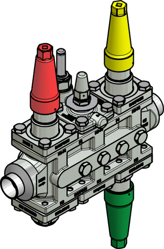 027L4195 Danfoss Valve station, ICF 25-6-2RB