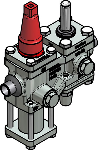 027L4532 Danfoss Valve station, ICF 15-4-8